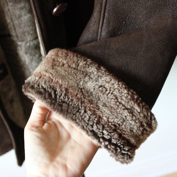 Dominic Bellissimo Suede Brown Coat Size 12 - Picture 9 of 10